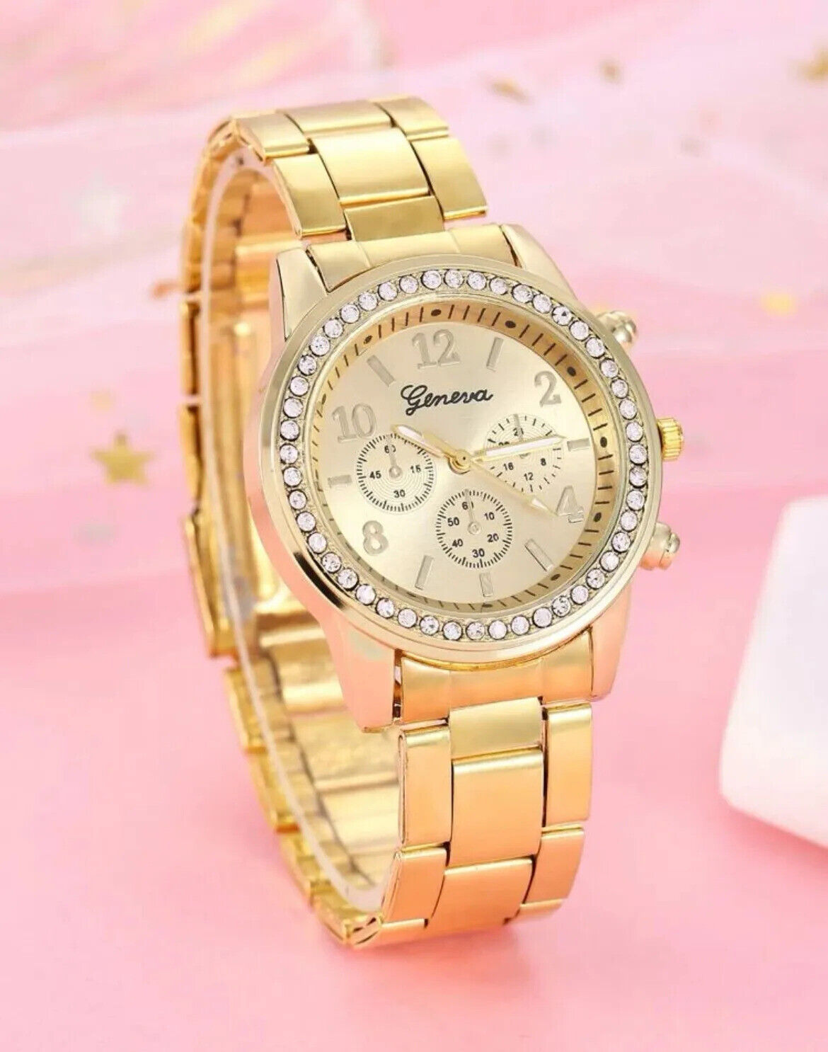 Women Crystal Diamante Quartz Ladies Wrist Watch Fashion Rhinestone Watches Gift