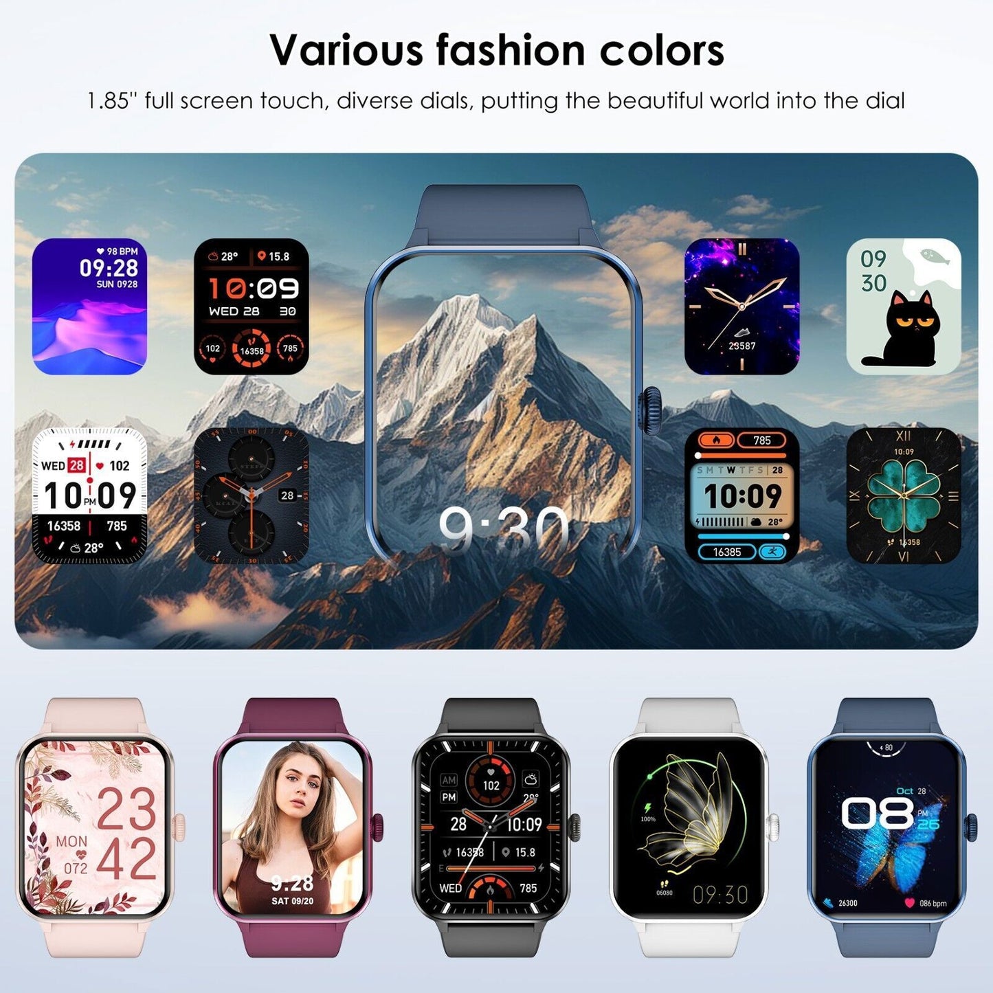 Smart Watch for Men Women(Answer/Make Calls) with Blood Pressure Monitor Fitness