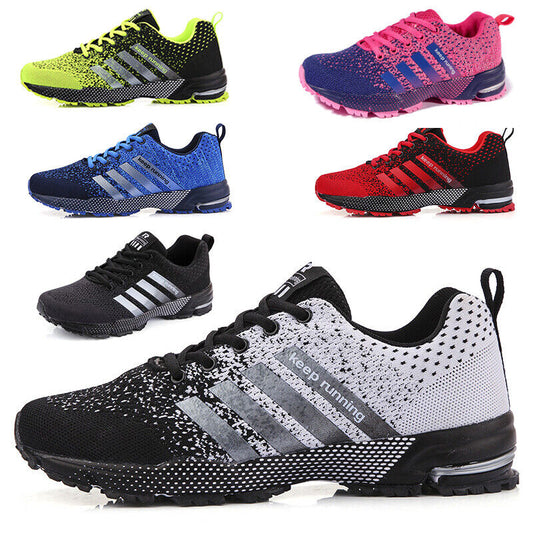Mens Womens Sneakers Keep Running Trainer Outdoor Sport Shoes UK Sizes 3-12