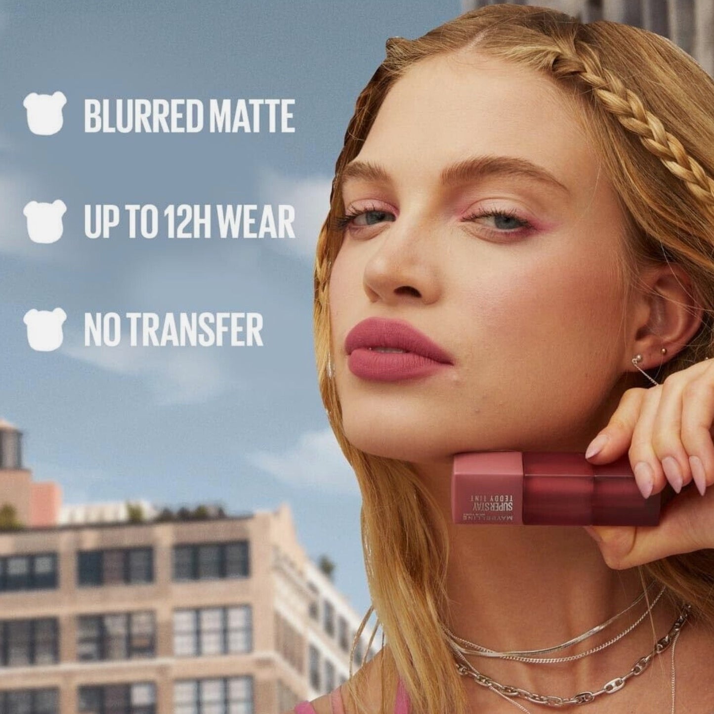 Maybelline New York Super Lip stain Stay Teddy Tint - Choose Your Shade - New -
