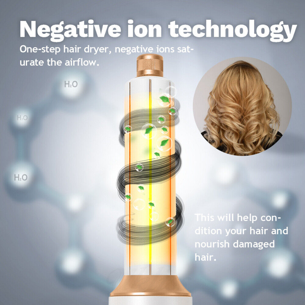 5 in 1 Professional Air Wrap Hair Styler Curler Straightner Hot Air Brush Hot UK