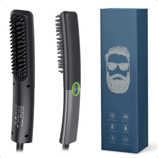 Lidasen Beard Straightener Combs for Men, Multifunctional Ionic Hair Beard Stra