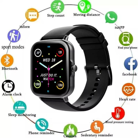 Smart Watch Men Women Fitness Tracker Blood Pressure Heart Rate Sport Watches UK