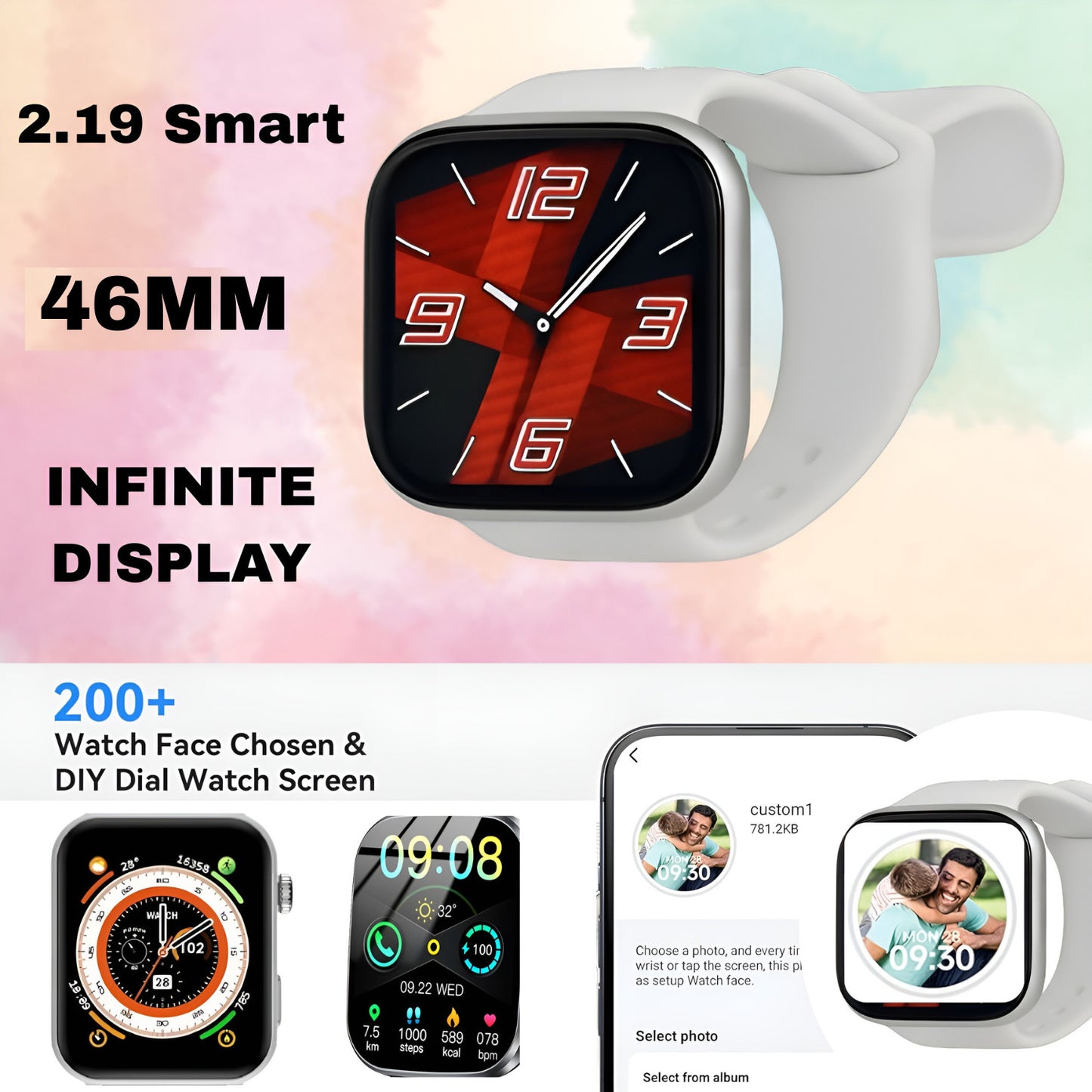 Smart watch Men Women with Answer/Make Call/Heart Rate/Sleep/Sports/Step Counter