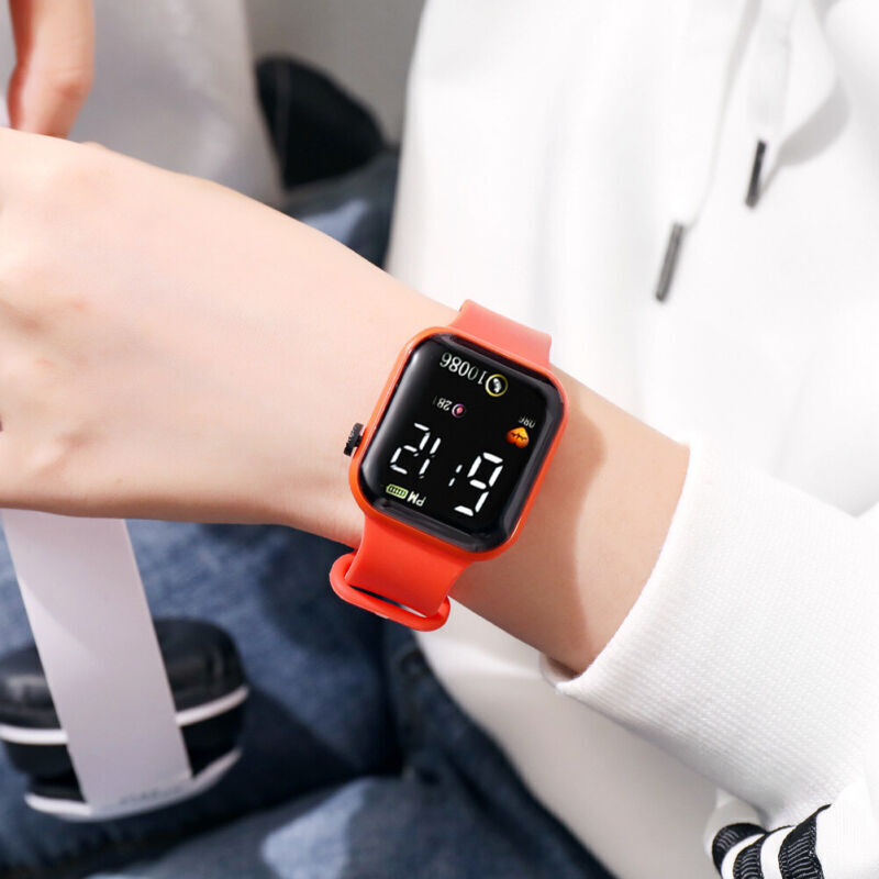 Digital Watch Waterproof Kids Watch For Children Boys Girls LED Wrist Watch~UK