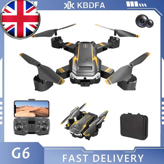 8K HD Drone Dual Camera WIFI FPV Foldable Selfie RC Quadcopter+3 Batteries UK