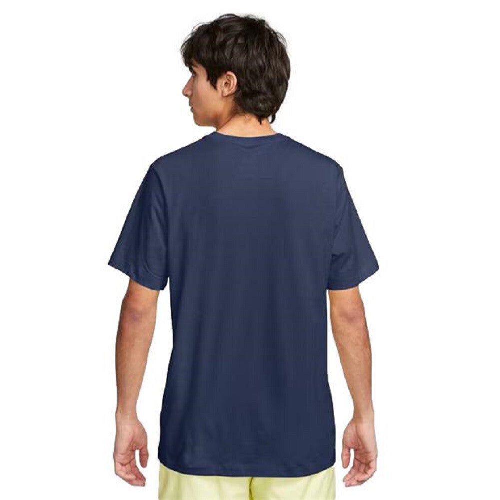 Men's Nike T-Shirt Cotton Crew Short Sleeved Casual Gym Tee