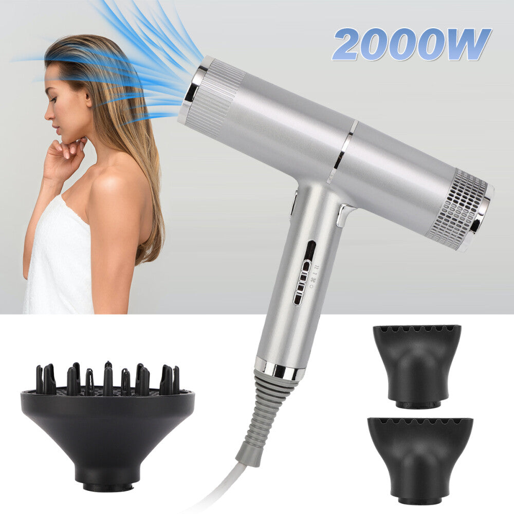 2000W Professional Hair Dryer Fast Drying Ionic Hairdryer Diffuser Hairdryer