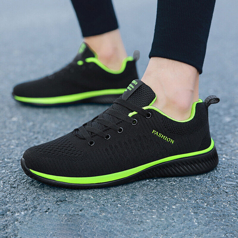 UK Mens Running Trainers Sport Sneakers Walking Shoes Casual Sports Shoes Gym