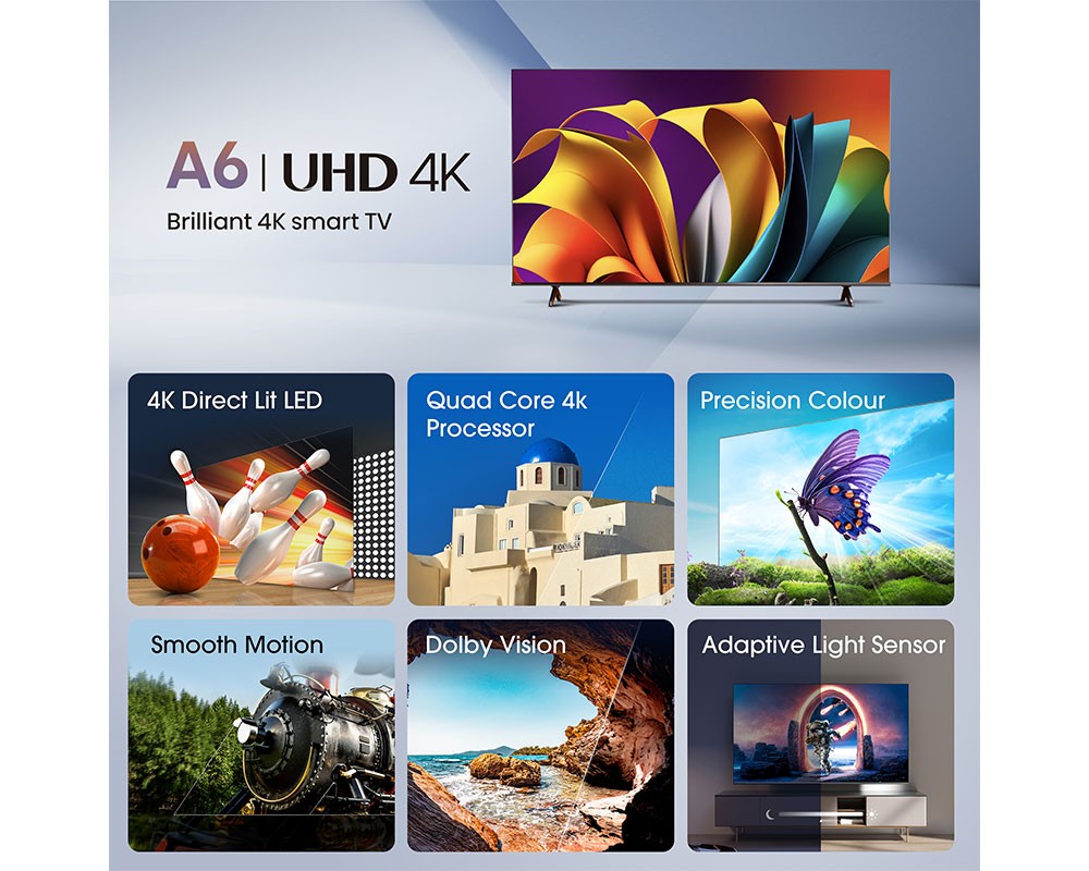 Hisense 50A6NTUK A6N 50" 4K UHD HDR Smart TV