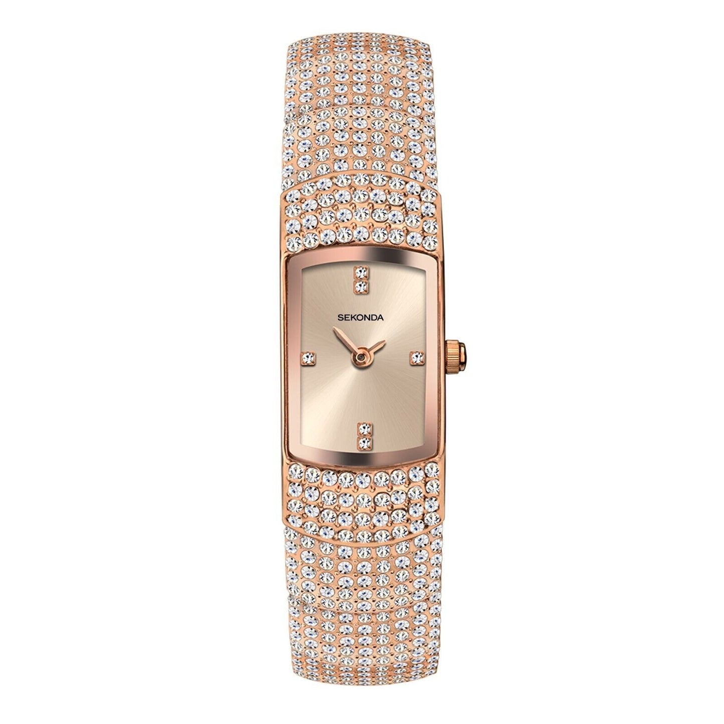 Seksy By Sekonda Rose Gold with Stone Set Case Watch Model 40423 RRP £99.99