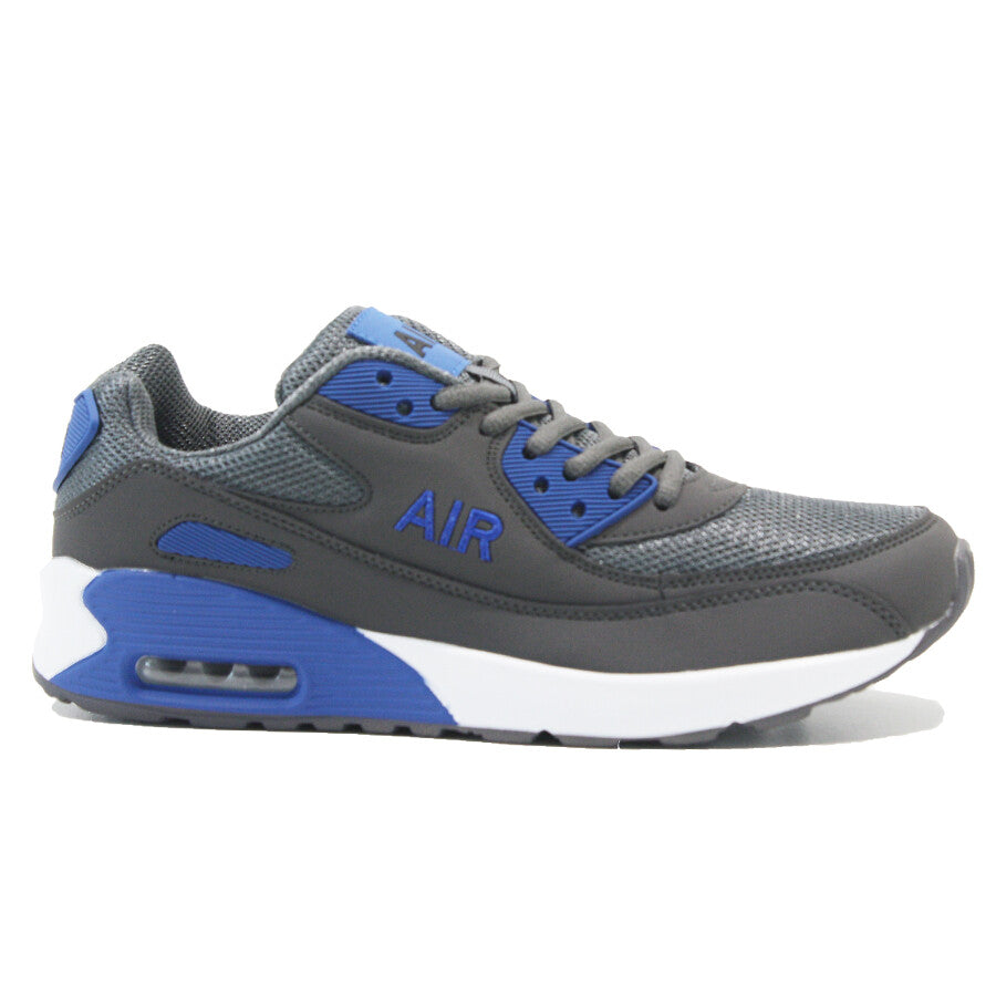MENS SHOCK ABSORBING RUNNING TRAINERS CASUAL LACE GYM WALKING SPORTS SHOES SIZE