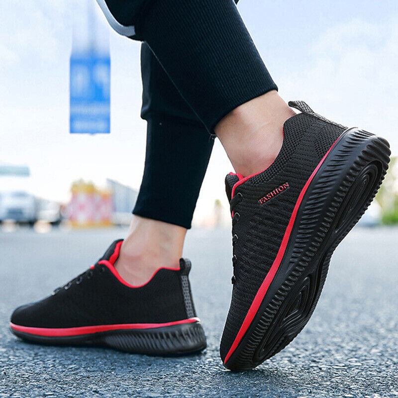 UK Mens Running Trainers Sport Sneakers Walking Shoes Casual Sports Shoes Gym