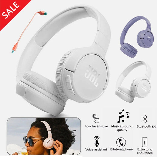 JBL Tune 520BT Wireless Bluetooth Headphones On Ear with Microphone - 3 Colours