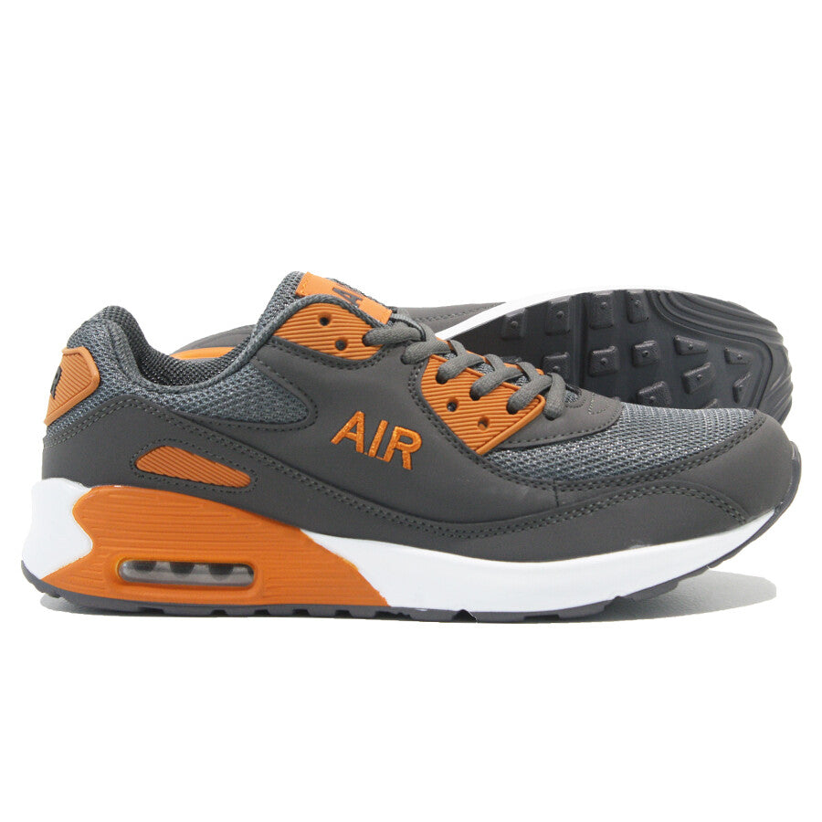MENS SHOCK ABSORBING RUNNING TRAINERS CASUAL LACE GYM WALKING SPORTS SHOES SIZE