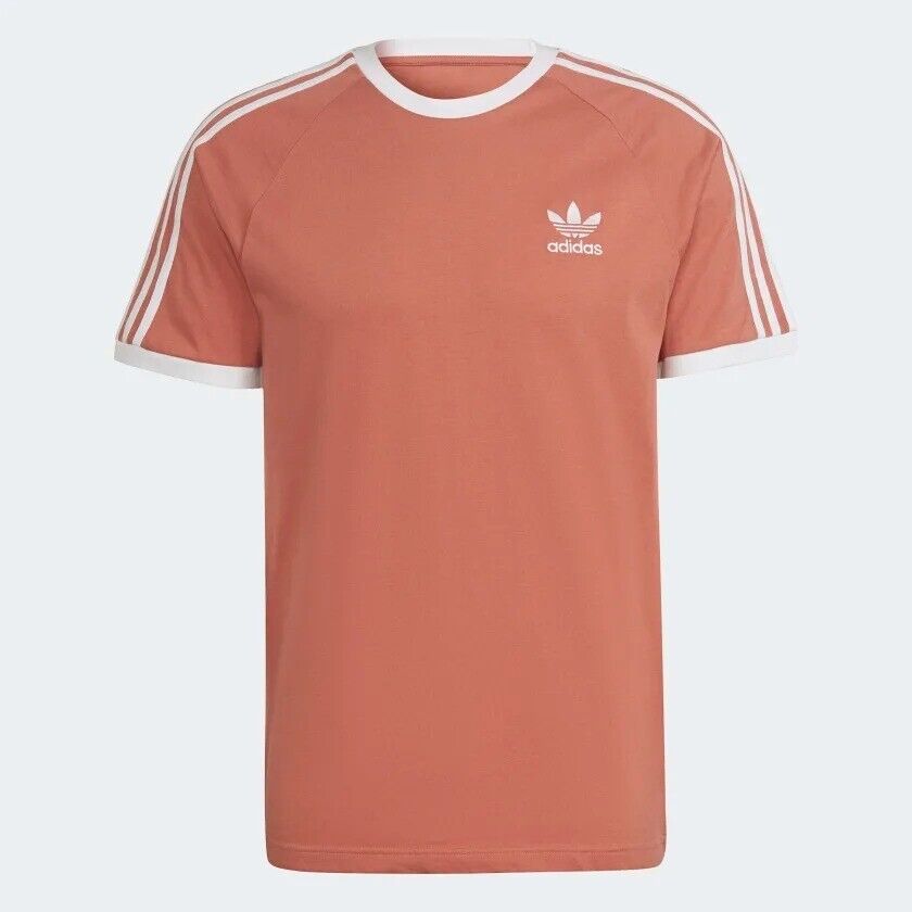 MEN'S ADIDAS  ORIGINALS TEE  SHORT SLEEVE CREW NECK THREE STRIPE  T-SHIRT L, XL