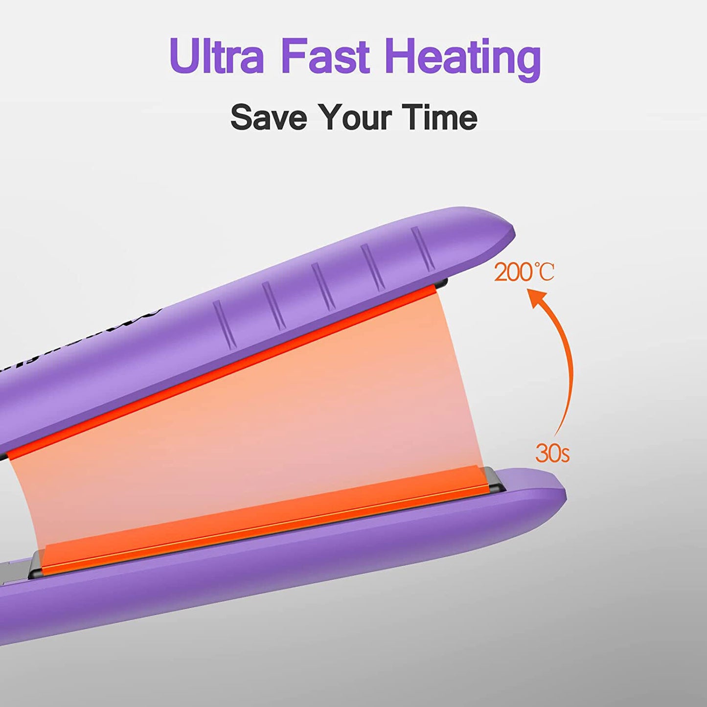 Hair Straightener Curler 2in1 Flat Iron Fast Heat Digital Straightening Irons UK