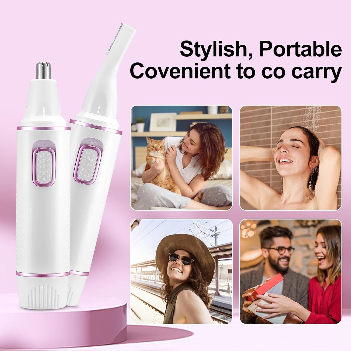 Painless Nose Hair Trimmer for Women 2025 Upgrade Nose Trimmer Ladies Noses Hair