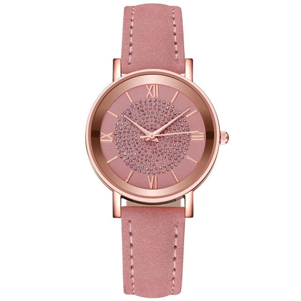 Waterproof Round Dial Wristwatch Casual Exquisite Ladies Watch Quartz Watch
