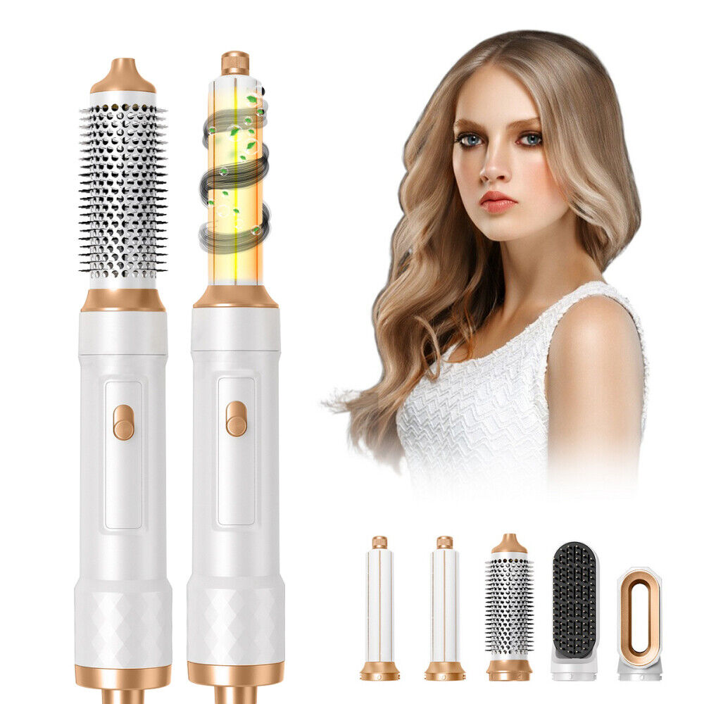 5 in 1 Professional Air Wrap Hair Styler Curler Straightner Hot Air Brush Hot UK