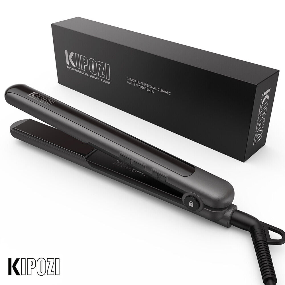 KIPOZI Professional Hair Straighteners Wide Plates Digital Display Heat up Fast