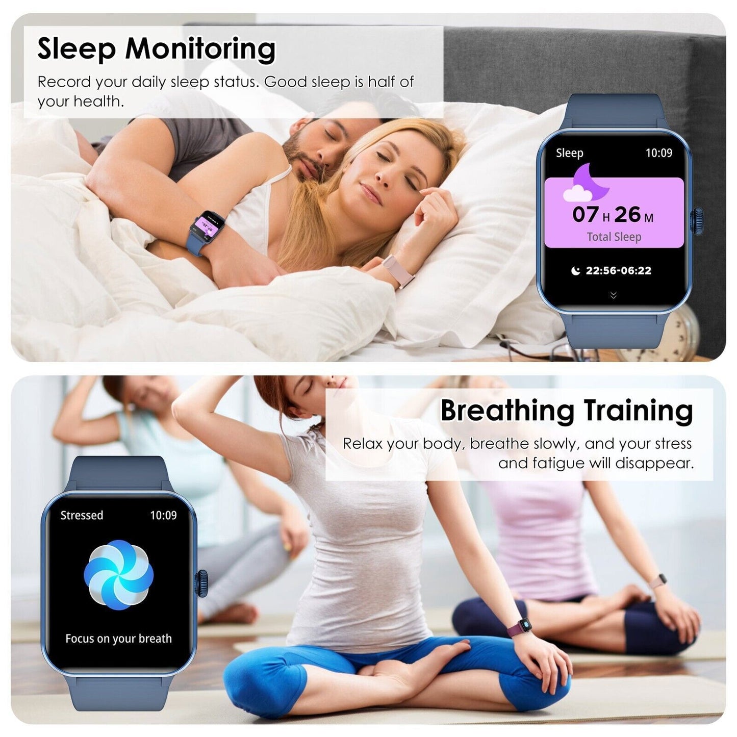 Smart Watch for Men Women(Answer/Make Calls) with Blood Pressure Monitor Fitness