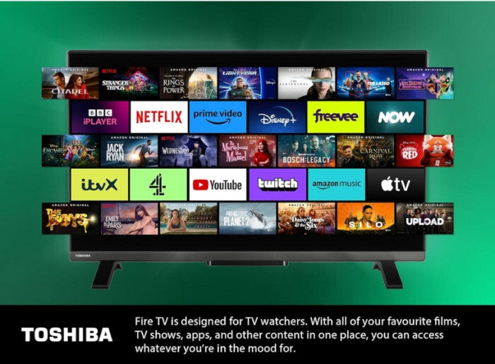 Toshiba 32 Inch Smart Fire TV HD Ready HDR LED 720p Freeview Play - 32WF2F53DB
