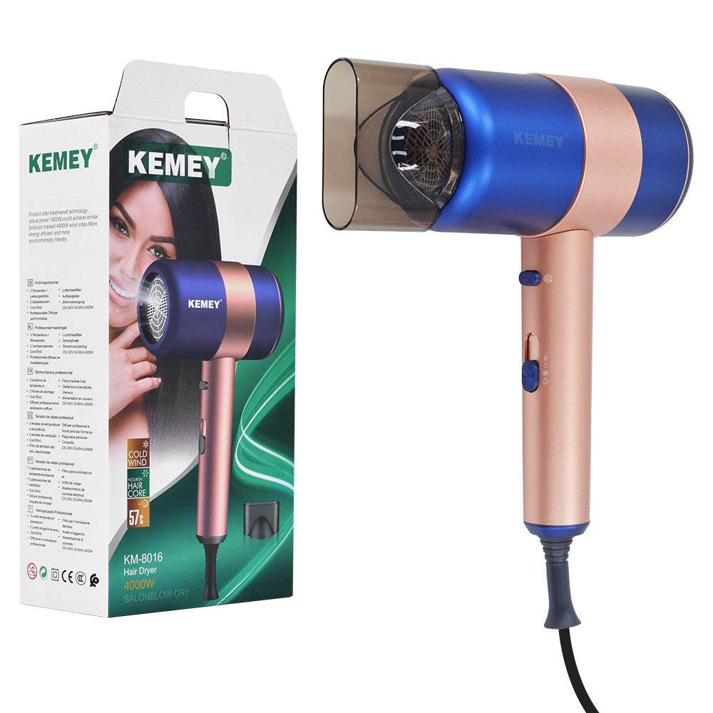 4000W Professional Hair Dryer Care Fast Drying Cooling Heating Quick Dry 3 Speed