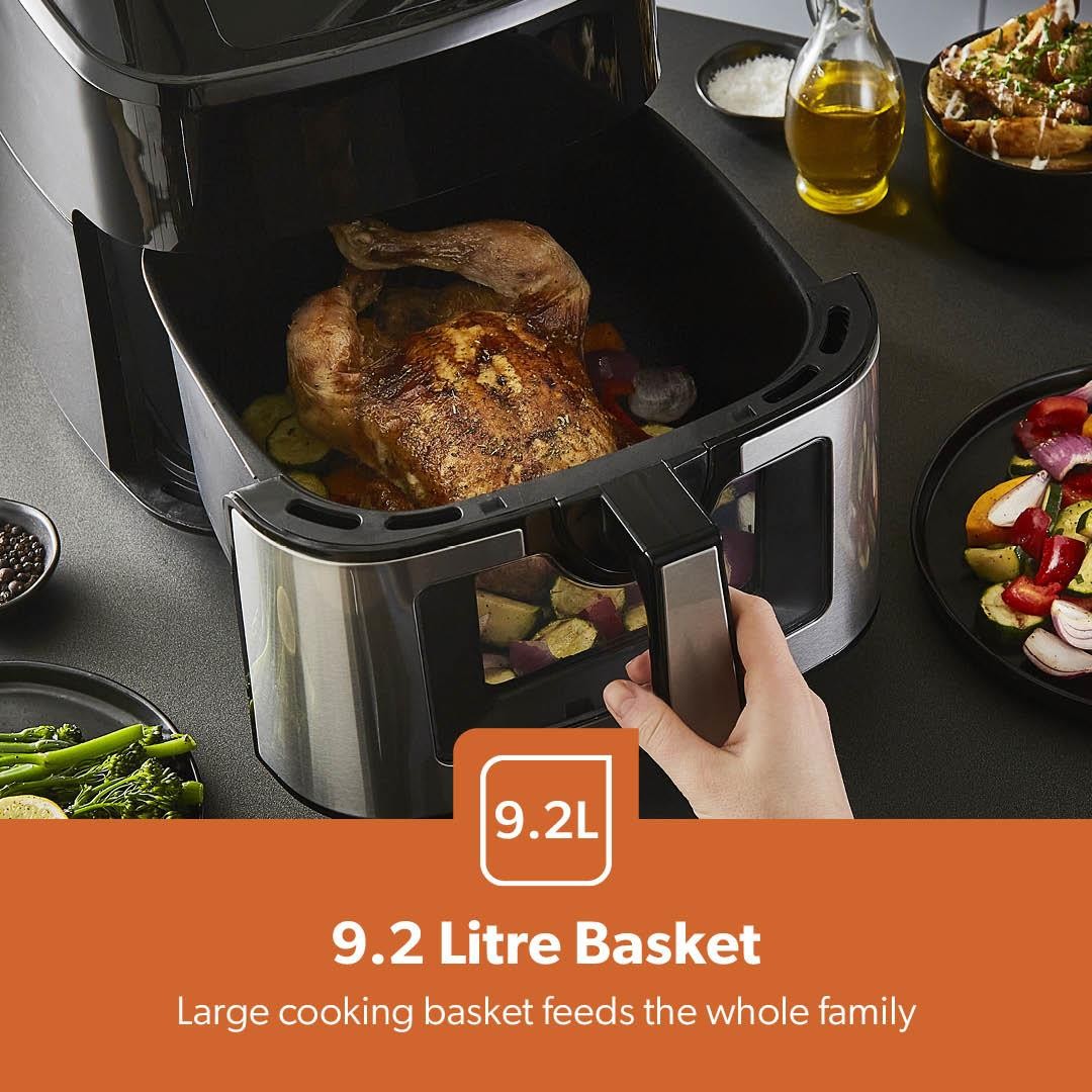 Air Fryer 9.2L Digital Cooker Fat Oil Free Frying Toaster Oven 60Min Timer 1800W