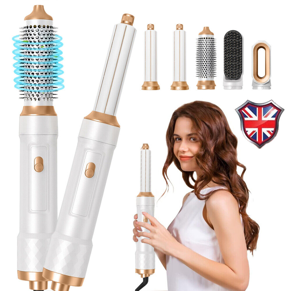 5 in 1 Professional Air Wrap Hair Styler Curler Straightner Hot Air Brush Hot UK