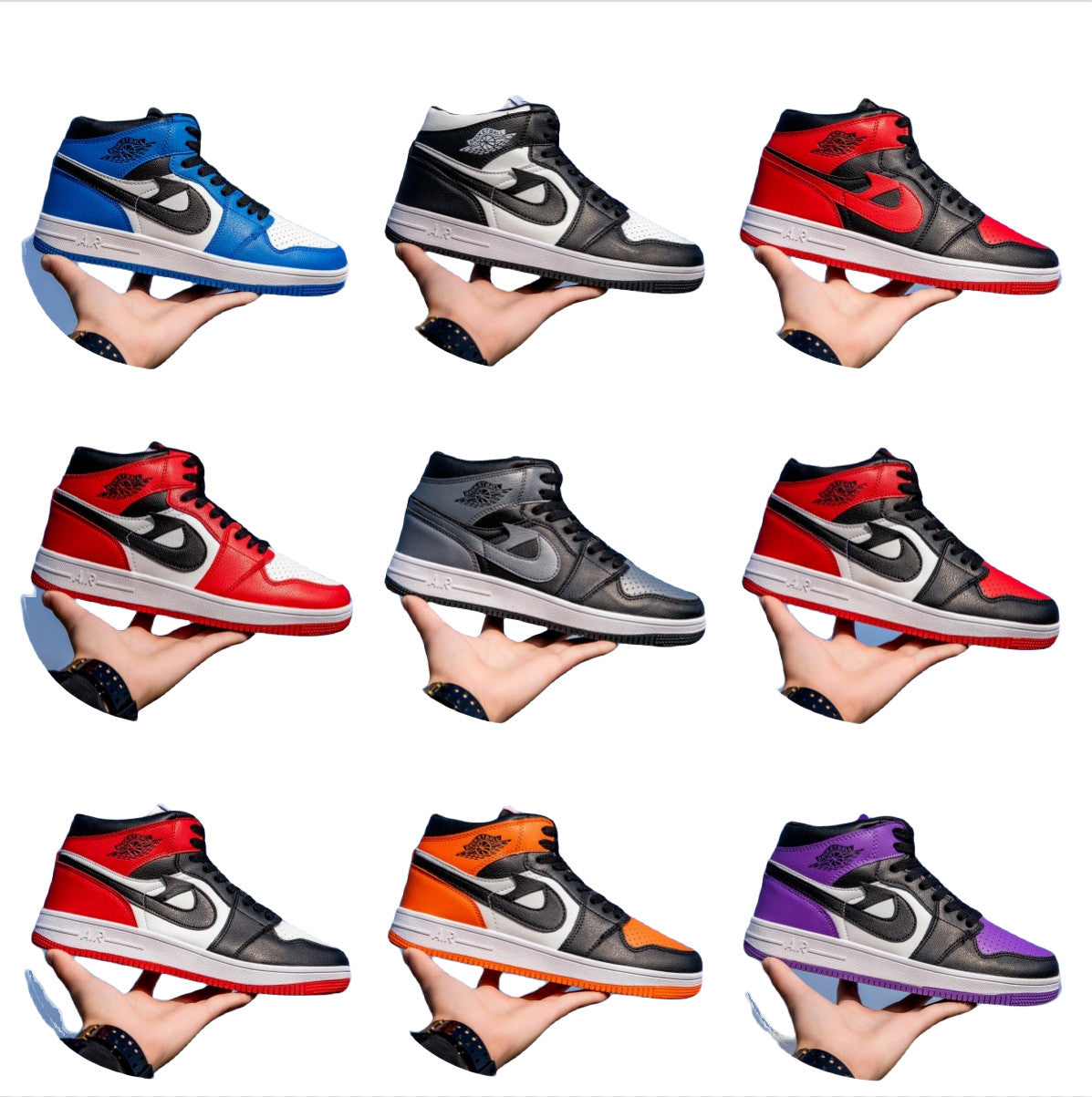 Mens Womens Fashion Walking Shoes Casual Sneakers AJ High Top Trainers Comfy UK