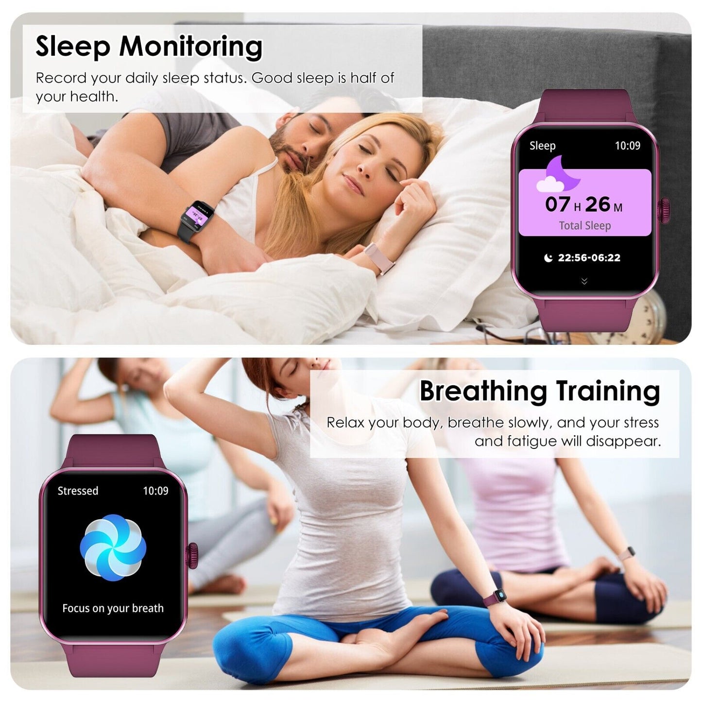 Alexa Smart Watch Women ladies Make Call Bluetooth Phone Call Watch For Samsung