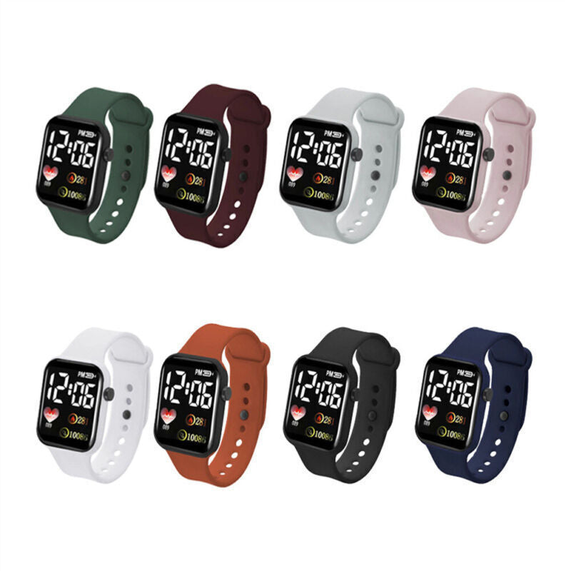 Digital Watch Waterproof Kids Watch For Children Boys Girls LED Wrist Watch~UK