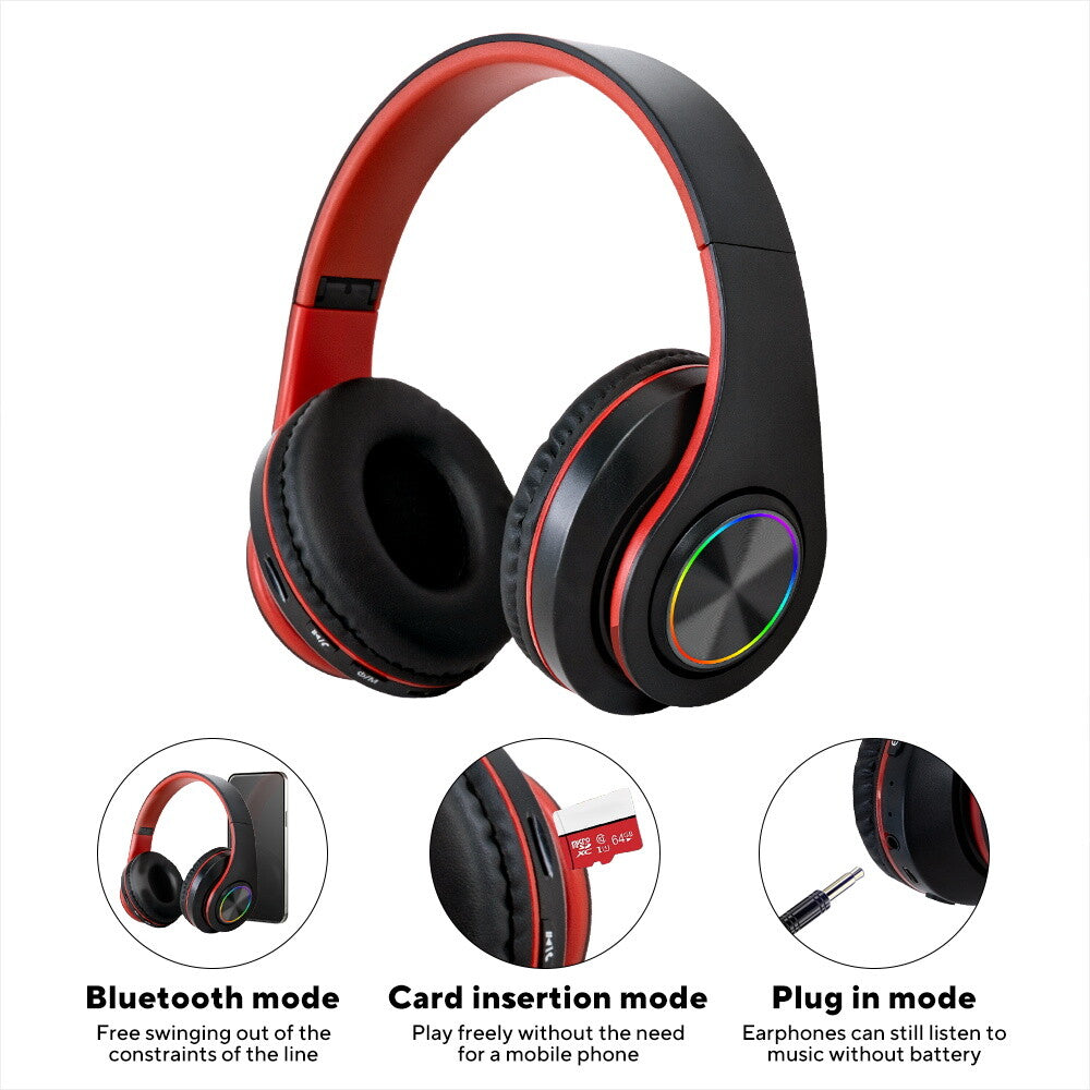 Wireless Bluetooth Headphones with Noise Cancelling Stereo Over-Ear Earphones UK