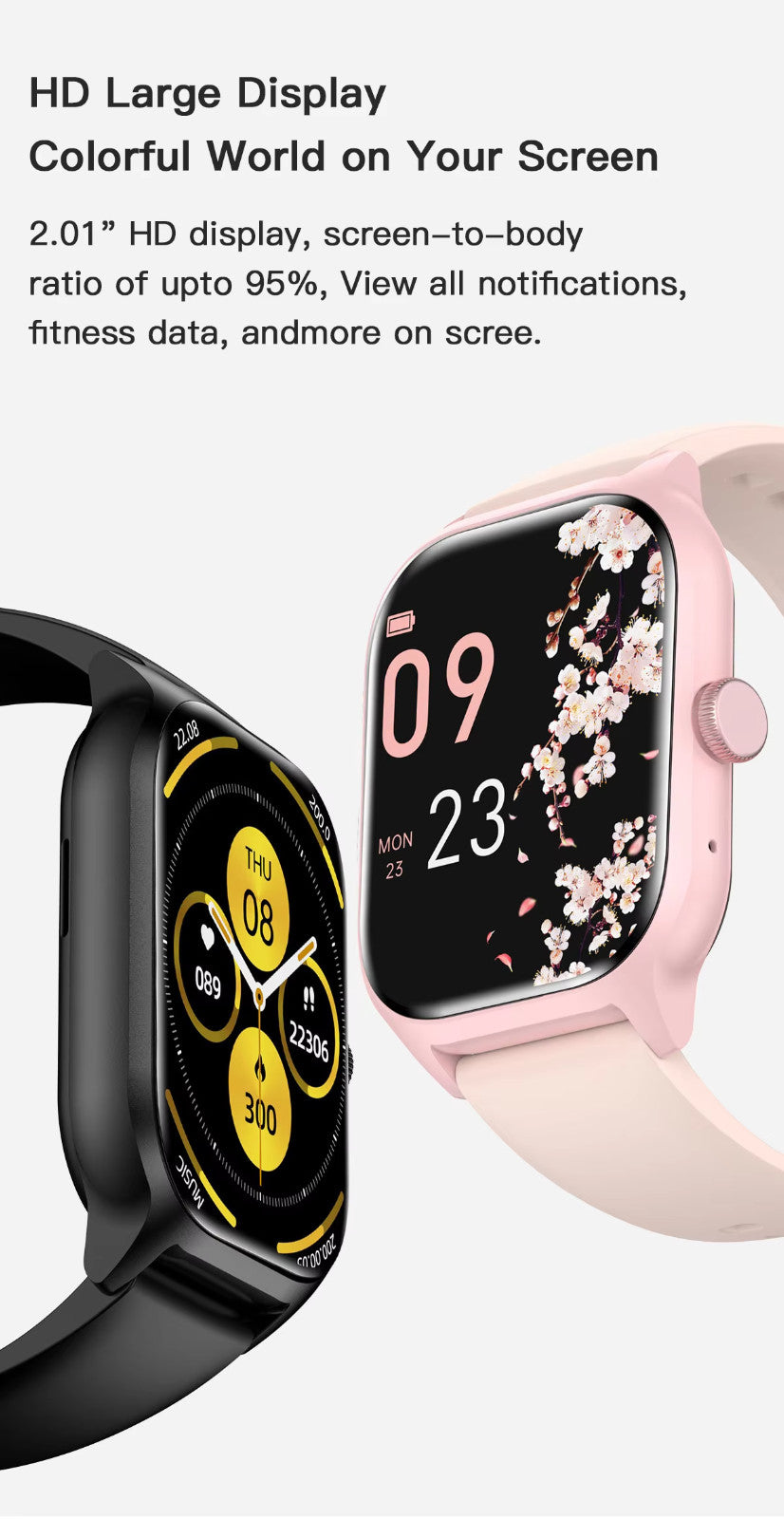 Smart Watch Men Women Fitness Tracker Blood Pressure Heart Rate Sport Watches