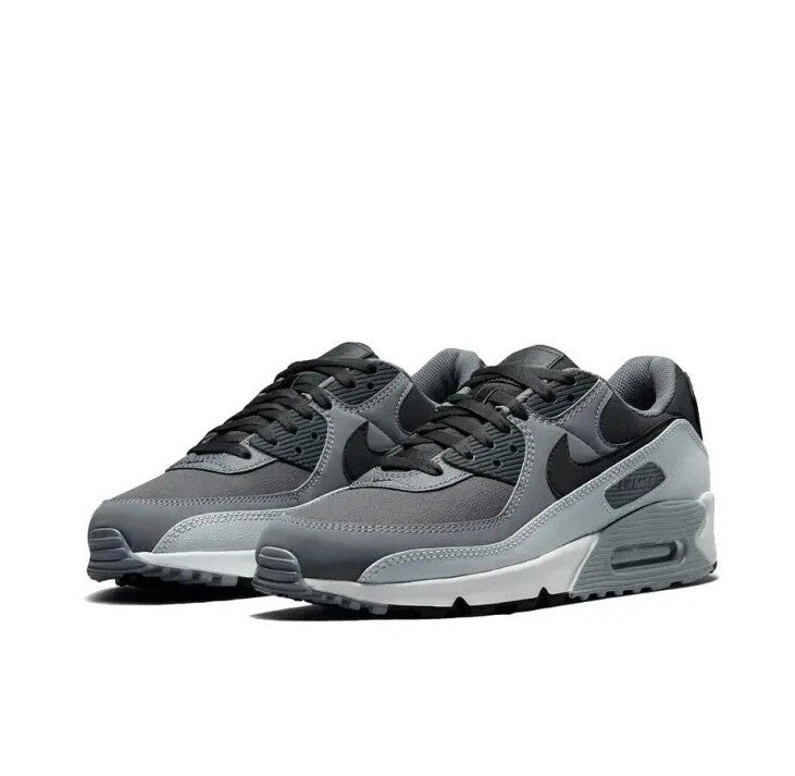 Nike Air Max 90 Men's Trainers Triple Black Low Top Sports Running Shoe Sneaker