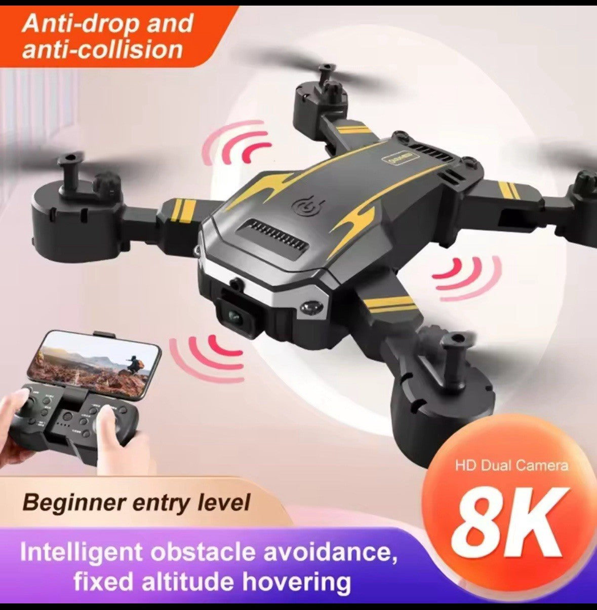G6 8K HD Drone 5G GPS WiFi FPV Quadcopter with camera auto return obstacle avoid