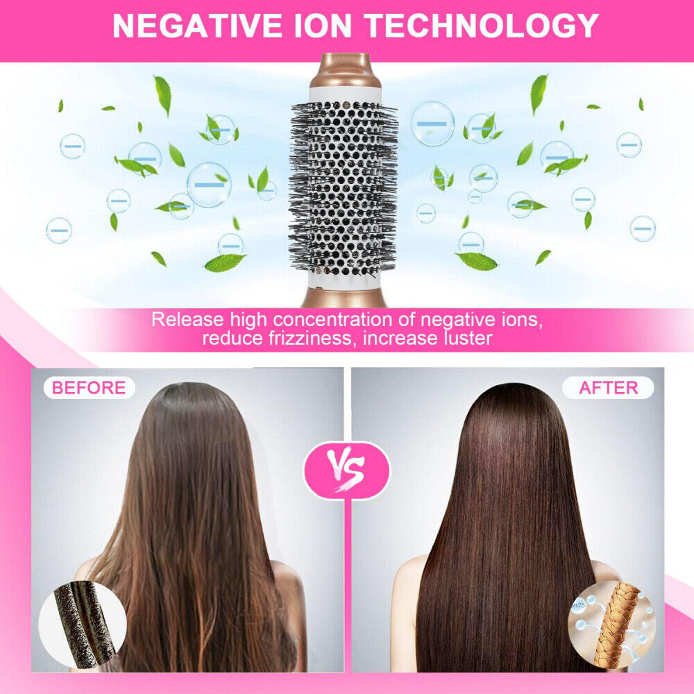 5 in 1 Professional Air Wrap Hair Styler Curler Straightner Hot Air Brush Hot UK
