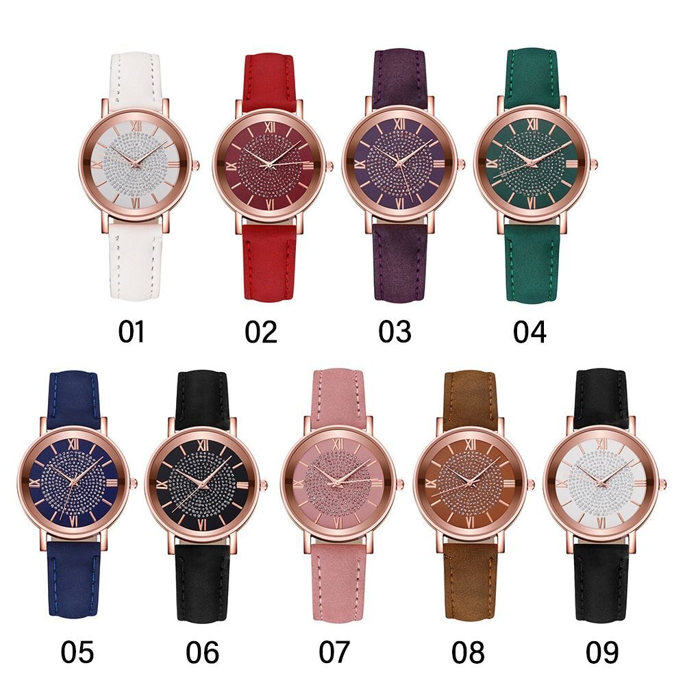 Waterproof Round Dial Wristwatch Casual Exquisite Ladies Watch Quartz Watch