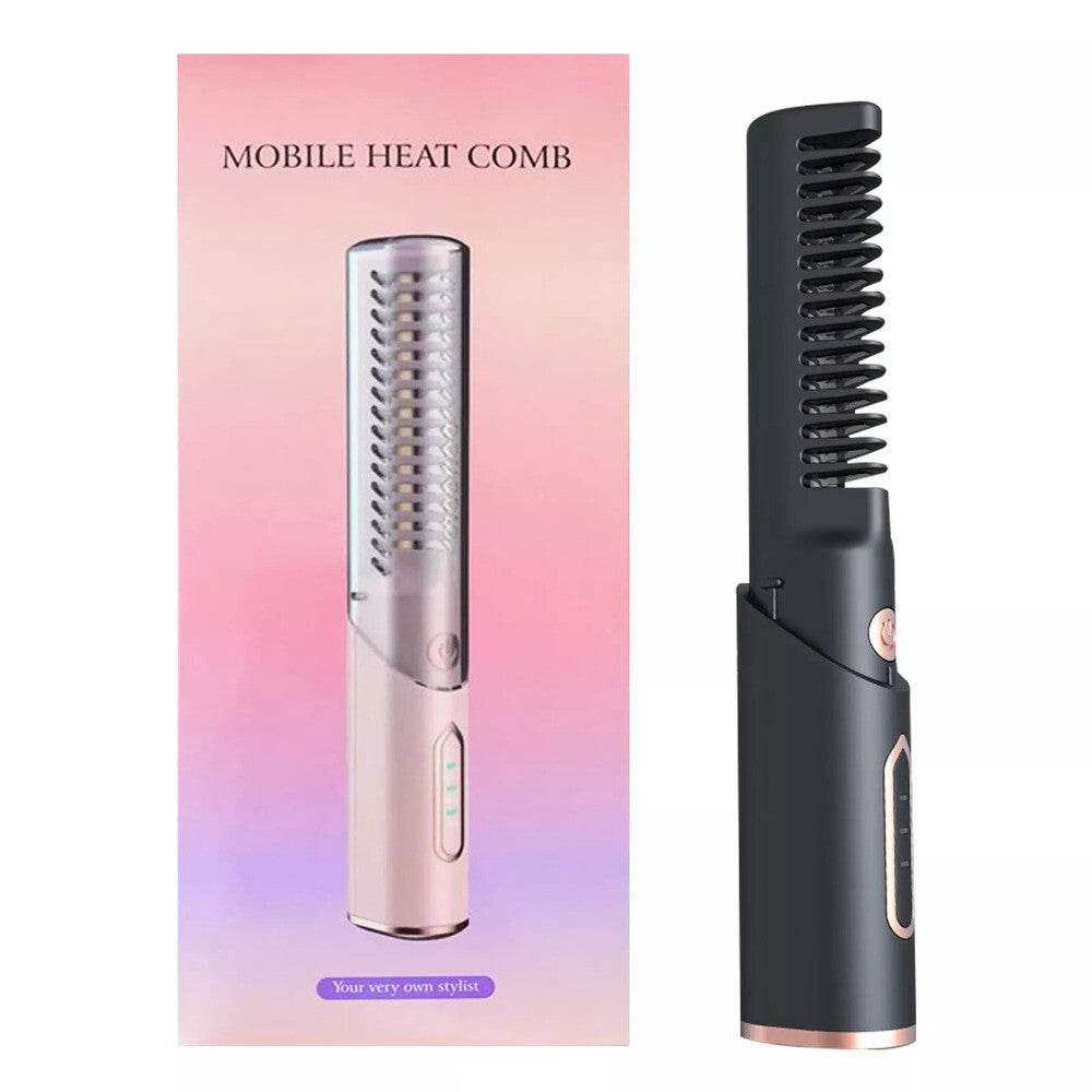Hair Straightener Brush Anti Scald Hair Cordless Hair Straightener Brush