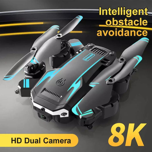8K HD Drone Dual Camera WIFI FPV GPS Foldable Selfie RC Quadcopter +4 Batteries