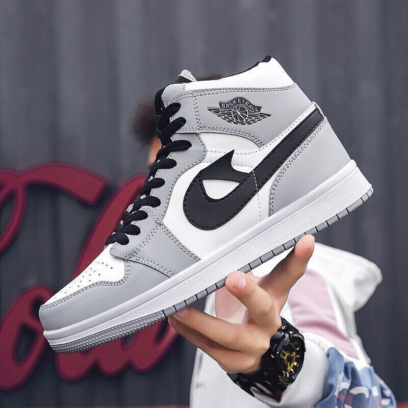 Mens Womens Fashion Walking Shoes Casual Sneakers AJ High Top Trainers Comfy UK