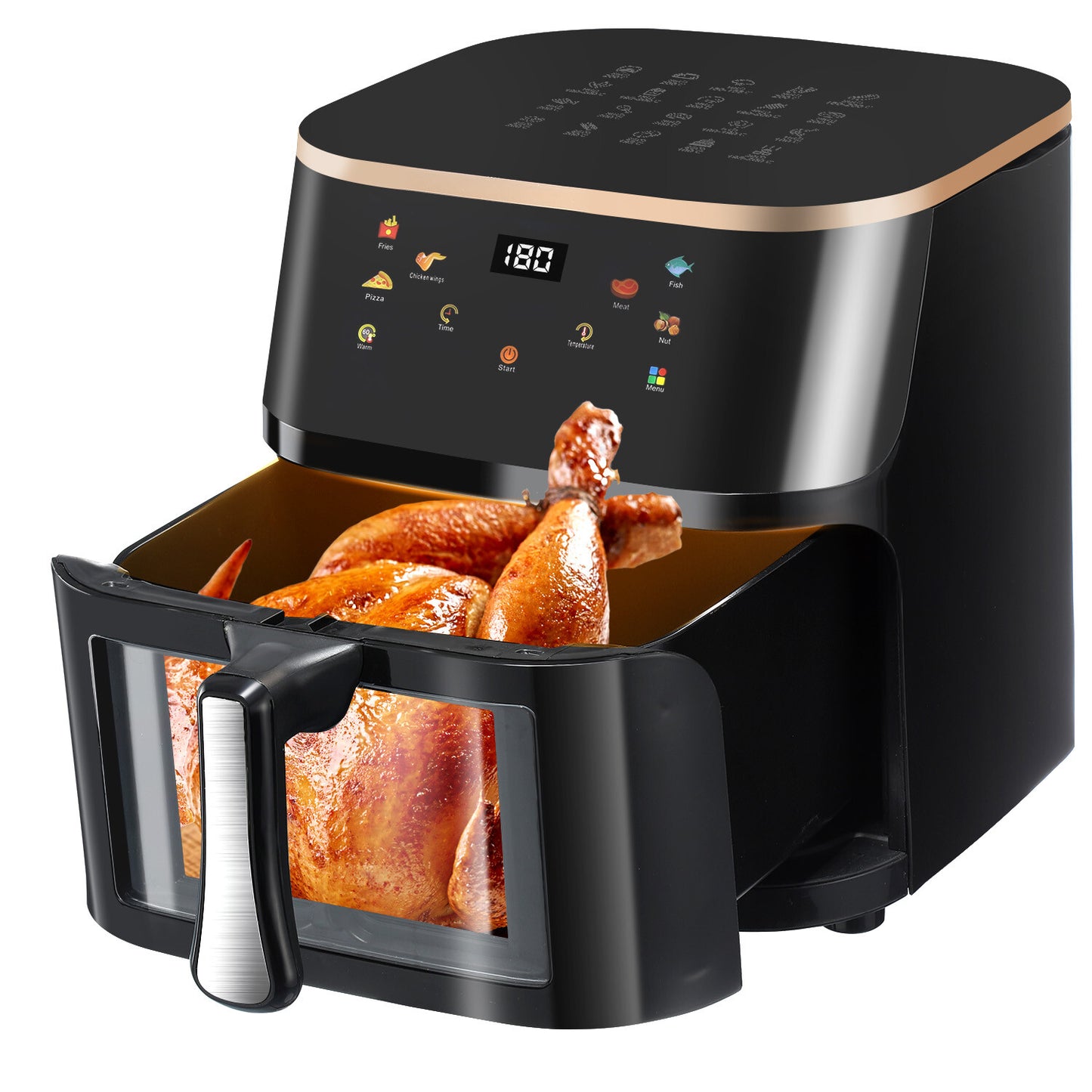 9L Large Air Fryer 1400W Low Fat Oil free Healthy Oven Frying Kitchen Cooker UK