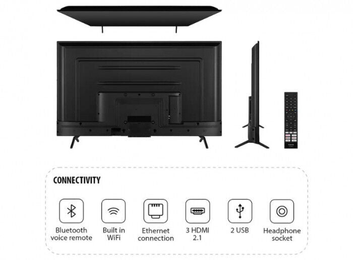 Toshiba 55 Inch 4K Ultra HD LED HDR Smart VIDAA Freely TV & Dolby - 55UV2F53DBU