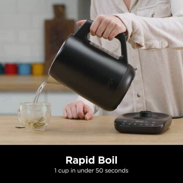 Ninja Black Perfect Temperature Kettle, Rapid Boil – [KT200UKREF]