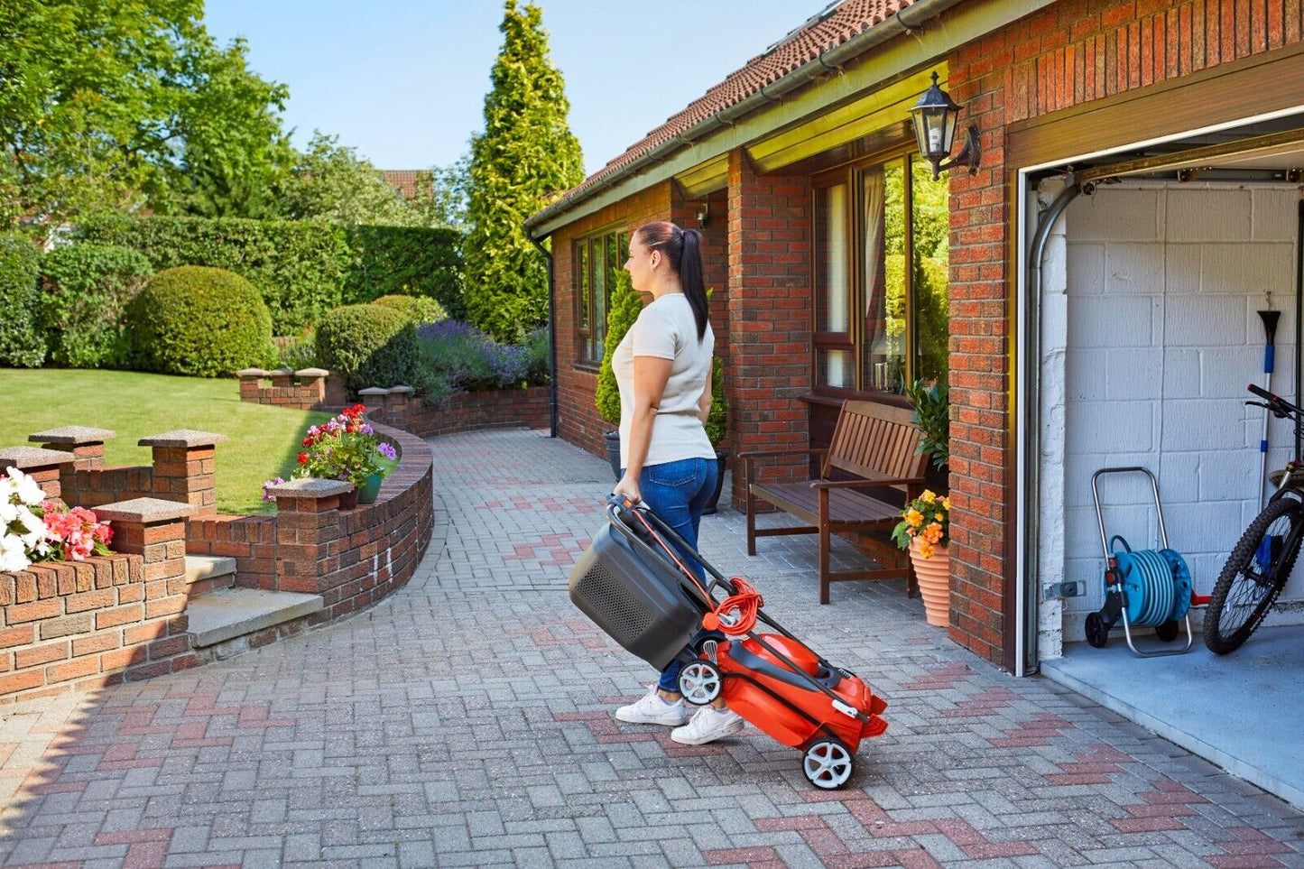 Flymo EasiStore 340R Rotary Lawn Mower - Gold Grade