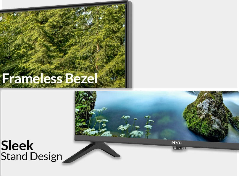 HYE 24" Inch Smart TV HD Ready 720p Frameless Tizen OS 3 x HDMI - 24HDS1008