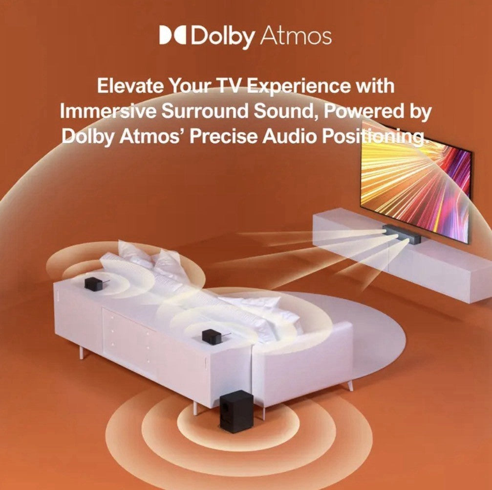 5.1 DOLBY ATMOS Soundbar WITH Subwoofer, 320W, 3D Surround Sound And Bass Boost