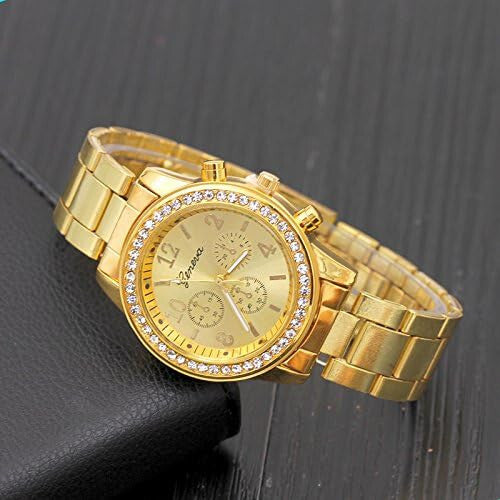 Women Crystal Diamante Quartz Ladies Wrist Watch Fashion Rhinestone Watches Gift