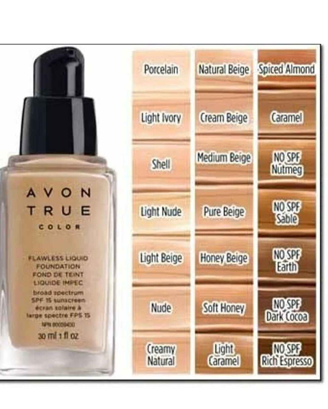 Avon True Colour Flawless Liquid Foundation 30ml, Choose Your Shade,New & Boxed